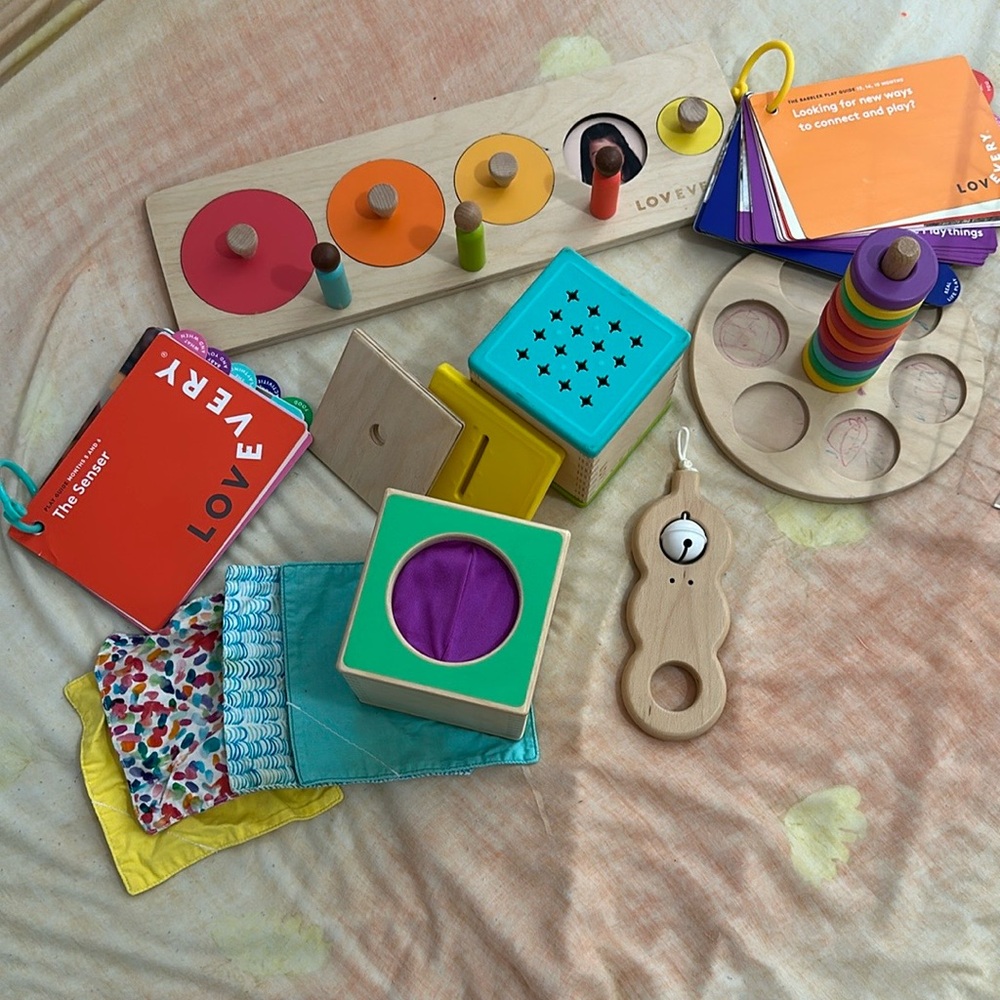 Lovevery Colorful Wooden Kids Toy Set